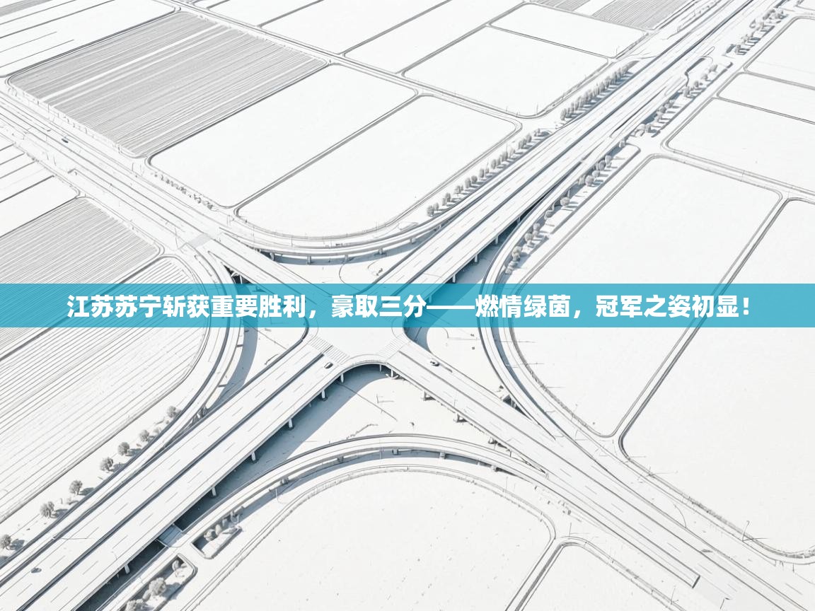 江苏苏宁斩获重要胜利,豪取三分——燃情绿茵,冠军之姿初显! 第1张